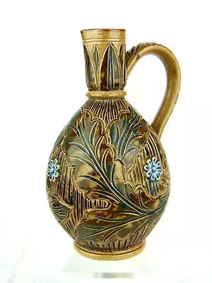 Buy A Superb Early Doulton Lambeth Arts & Crafts Jug By Frank A Butler. Dated 1873. • 265£