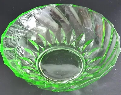 Buy Translucent Glass Fruit Bowl. Green. Vintage. 9  Wide. No Chips Etc.  PreLoved.  • 5.99£