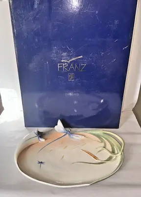 Buy 2003 Seagull Franz Porcelain Collection Dragonfly Plate Platter (FZ00172) NIB • 168.66£