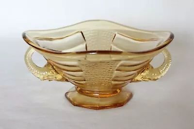 Buy Art Deco Amber Glass Small 'Elephant' Bowl By Sowerby • 10.99£