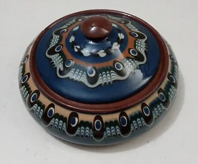 Buy Vintage Bulgarian Pottery Bowl Trinket Keramos Kunsthandel Hindeloopen Clay • 34.13£
