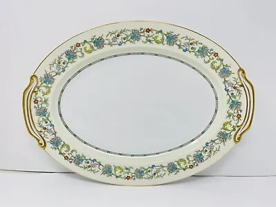 Buy Noritake Norwich China Serving Platter #5042 Made In Japan 16” Floral Gold Rim • 102.32£