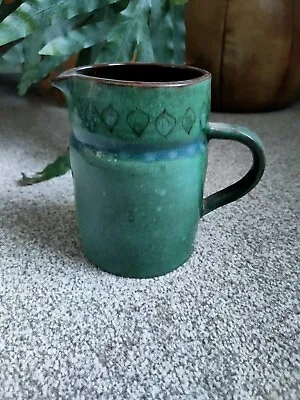 Buy Guernsey Studio Pottery Jug Pale Green Hint Of Blue 13.5 Cm Tall • 36.99£