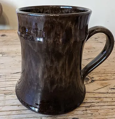Buy Unusual Early Holkham Pottery Earthenware Brown Mug 10.5cm Height • 5.99£