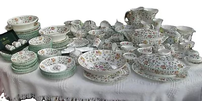 Buy Minton Haddon Hall 173  Piece Dinner / Tea Set And Decorative Ware No Coffee Pot • 2,000£