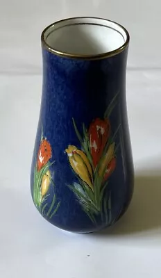 Buy Vintage Royal Winton Grimwades Blue Lustre Floral Vase Vienne • 9.99£