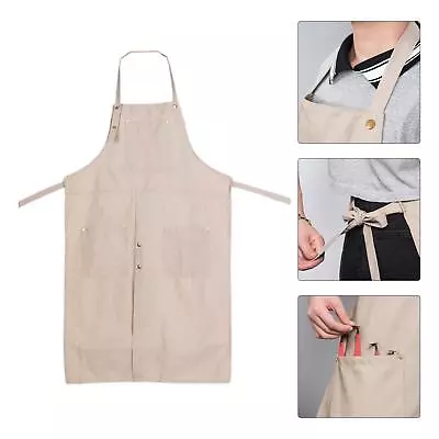 Buy Pottery Apron Lightweight Stain Resistant Split Leg With Pockets Work Apron • 15.25£