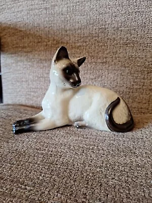 Buy Royal Doulton Siamese Cat, Lying Cat. Vintage Rare • 19.99£