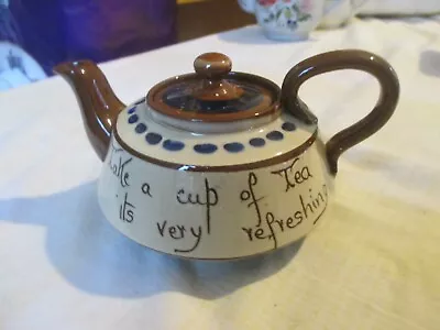 Buy 1950s Hand Painted Torquay Ware  Motto Teapot • 9.99£