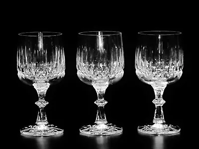 Buy Beautiful Set Of 3 Bohemian Cut Crystal Large Wine Glasses From Czech Republic • 113.80£