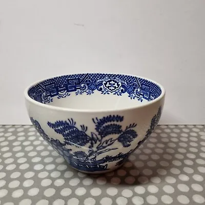 Buy Vintage Wood & Sons Woods Ware  Blue Willow  Open Sugar Bowl • 8.51£