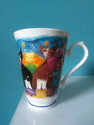Buy Vintage Nouvelle Cats  Fine China Mug By Roy Kirkham -1997 • 11£