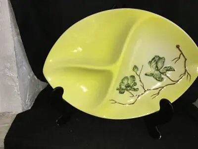 Buy Vintage Carlton Ware Australian Design 3 Sections Yellow Hors D Oeuvres Dish • 7.99£
