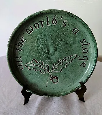 Buy Vintage  Doniau Cudd Bangor Studio Pottery  All The World's A Stage  Plate • 12.33£