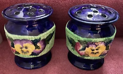 Buy Lovely Pair Of Vintage Maling Ware Ringtons Tea Blue Vases • 15£