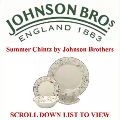 Buy Summer Chintz By Johnson Bros China, Plant Pot Vase Roasting NEW SCROLL DOWN LST • 9.95£