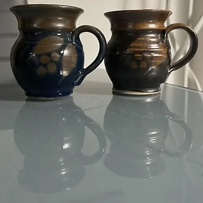 Buy Two Studio Pottery Slipware Cups Signed FP  • 16£