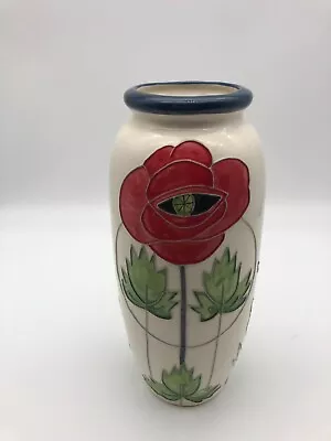 Buy Tube Lined Vase Possibly Old Tupton Ware But Modelled  After Moorcroft • 25£