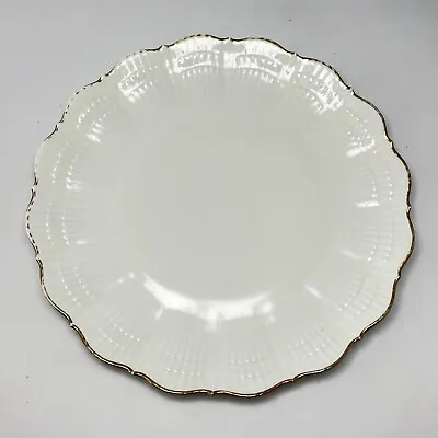 Buy Limoges Giraud Gold Corail White Dinner Plate Shell Porcelain France 10-1/4 • 32£