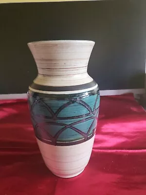 Buy Old Vintage Retro Midcentury Austrian Ceramic Pottery Vase  Fat Lava 10  Tall • 18.99£