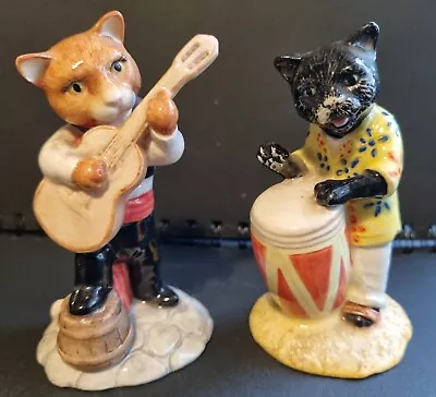 Buy Beswick Cat Band  Figurines X2 Calypso  +  Flamenco ..6 Inch.. • 25£