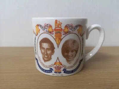 Buy Vintage English Fine China Small Cup To Commemorate Prince Charles & Diana • 3£