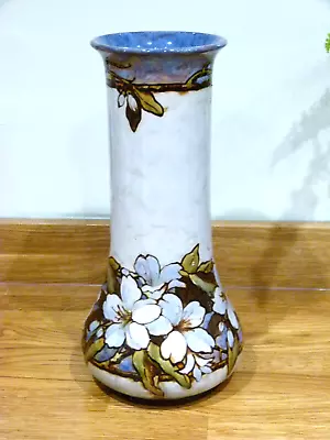 Buy A Large & Stunning Doulton Lambeth Art Nouveau Vase By Eliza Simmance. 13  Tall. • 395£