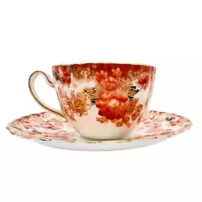 Buy Radford's Fenton Victorian Rust Cup And Saucer Bone China Red #642 C 1928 • 37.46£