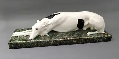 Buy  RARE HUGO F. KIRSCH Vienna Greyhound Borzoi Large Dog Figurine  • 1,270.73£