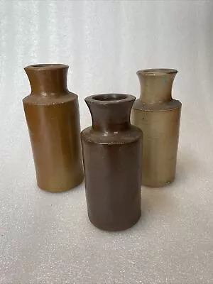 Buy Victorian Ceramic Stoneware Bottles Antique Storage Jars Bundle • 20£