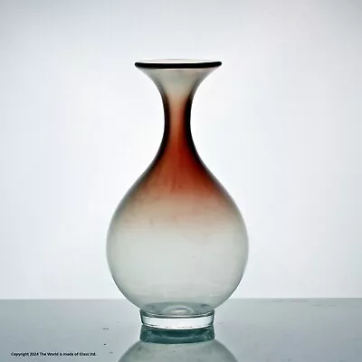 Buy Rare Nils Landberg For Orrefors Expo Glass Bottle Vase • 95£