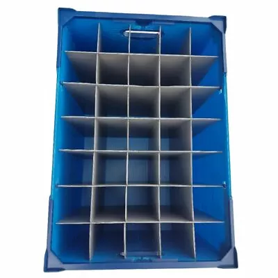Buy Glassware Storage Boxes Container Crates - Glassjacks - Light Blue  • 26.95£