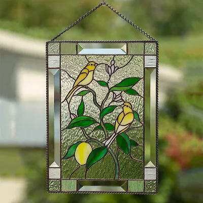 Buy Large Stain Glass Window Hanging Stained Glass Window Panel 🦜🦜 Acrylic Hanging • 11.93£