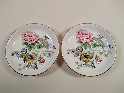 Buy Pair Of Crown Staffordshire England - Fine Bone China - Chelsea Manor Pin Dishes • 12.99£