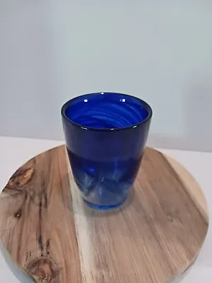 Buy Vintage Cobalt Blue Glass Small Vase • 23.71£