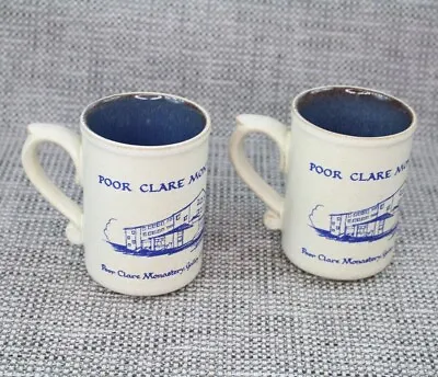 Buy Set Of 2 Handmade Stoneware Mugs By Laugharne Pottery - Poor Clare Monastery • 9.99£