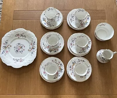 Buy Hammersley & Co Fine Bone China Teaset For 6 With Cake Plate, Sugar Bowl And Jug • 125£