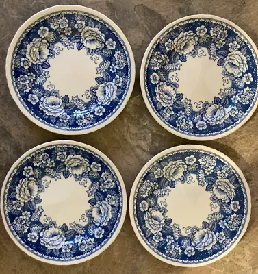 Buy 4 Mason's Ironstone Blue & White Dinner Plates Made In England Crabtree & Evelyn • 10.50£