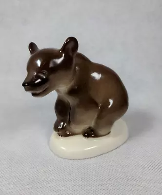 Buy Genuine Vintage Porcelain 'Sitting Brown Bear', Figurine By Lomonosov  Russia • 17.99£