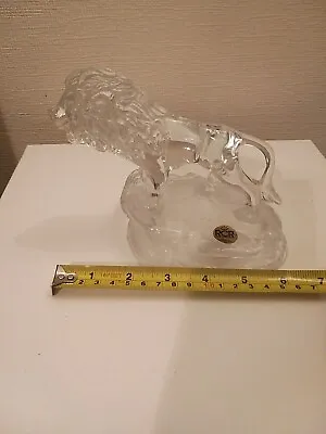 Buy Royal Crystal Rock RCR Glass Lion The King Of The Jungle Figurine  • 19.99£