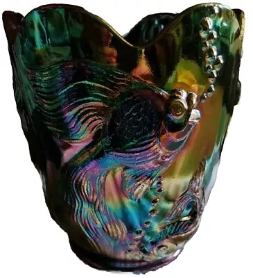 Buy Fenton Vase Amethyst Atlantis Carnival Glass Vase Vintage  • 139.06£