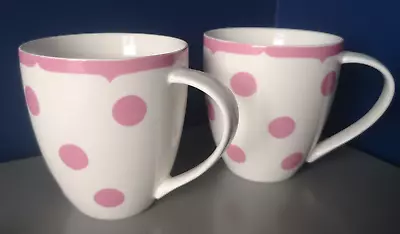 Buy Cath Kidston Exclusively By Queens Kitchen Large Mug Pink Spot Design Fine China • 34.99£
