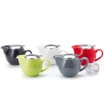 Buy Zaara 32oz / 0.9 Litre Ceramic Teapot With 'Flip Top Lid' And Fine Mesh Infuser. • 19.95£