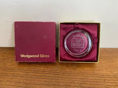 Buy Wedgewood Glass Paperweight  Bbc Tv Top Secret 1983  • 5£