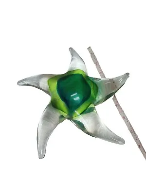 Buy Italian Murano Seguso Sommerso Glass Star Fish Object Sculpture • 48.04£