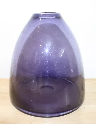 Buy Vintage Amethyst Conical Glass Vase • 49.99£