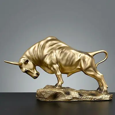 Buy Bull Statue Home Decoration Ornaments, Feng Shui Crafts Gifts Home Decorations • 24.41£