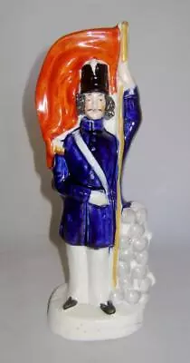 Buy Army & Navy Two Sided C.19th Staffordshire Pottery Figure • 29.77£