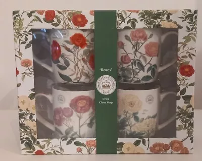 Buy Royal Botanic Gardens Kew Fine China Mug Set X4 Flowers Roses • 39.99£