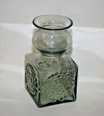 Buy Vintage Dartington Glass Smokey Grey Hyacinth Vase, By Frank Thrower • 30£